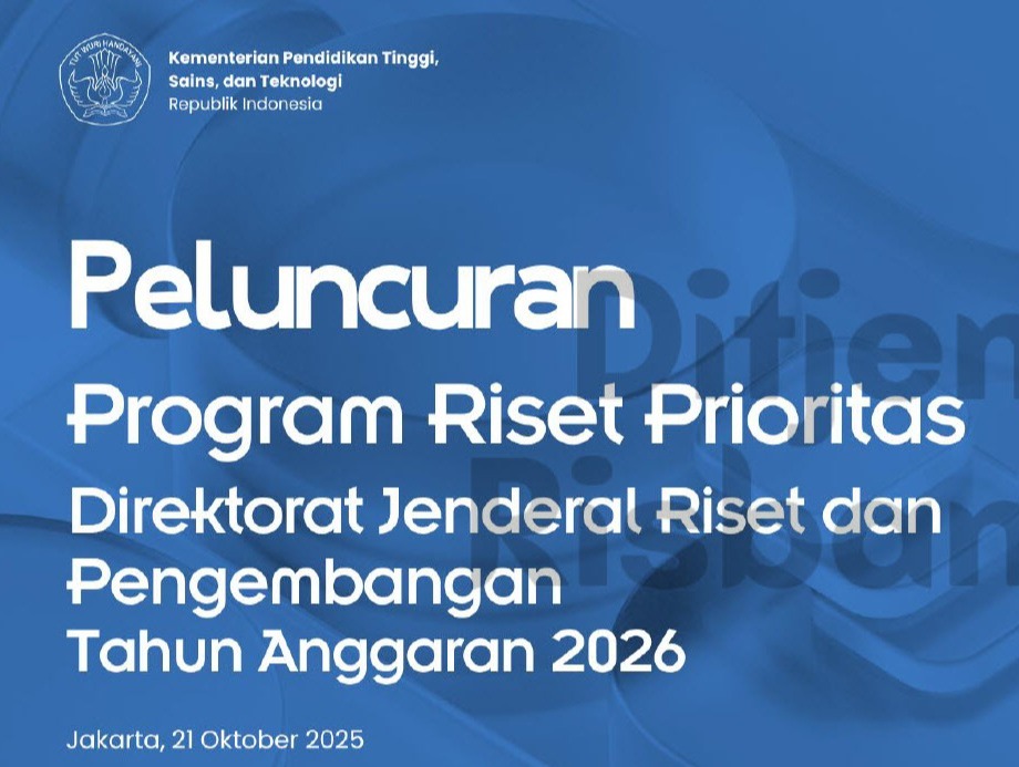 Peluncuran Program Riset Prioritas Direktorat Jendral Riset dan Pengembangan Tahun Anggaran 2026
