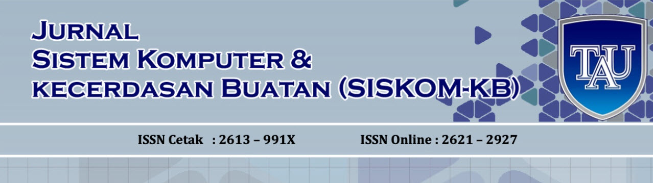 Jurnal SISKOM-KB (Sistem Komputer dan Kecerdasan Buatan)