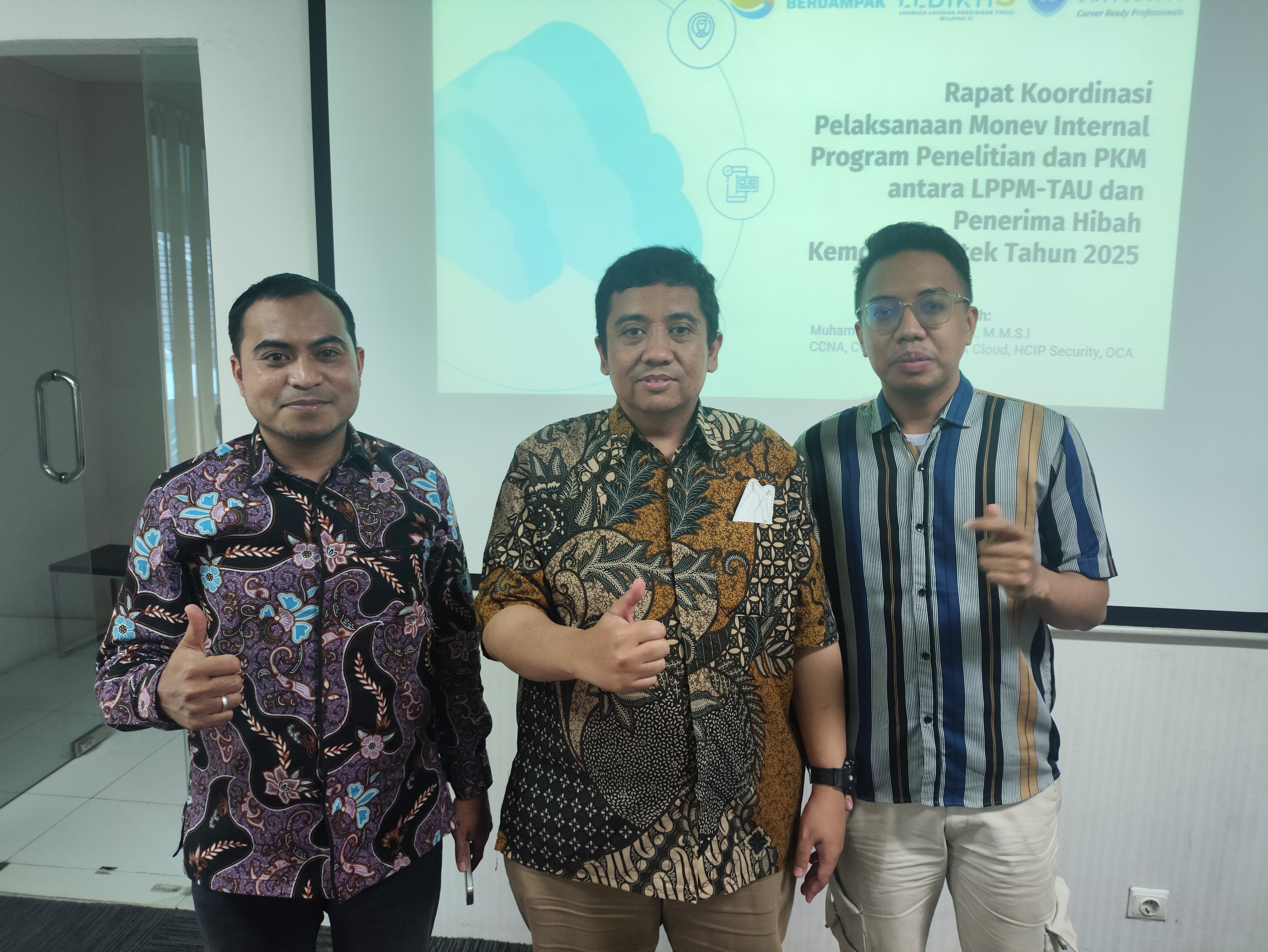 Rapat Persiapan Monitoring dan Evaluasi Internal Program Hibah Penelitian dan PKM